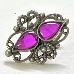 Arte Jewels 925 Silver Oxidized Nose Pin for Women-image-80