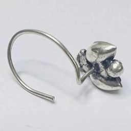 Arte Jewels 925 Silver Oxidized Nose Pin for Women-image-84