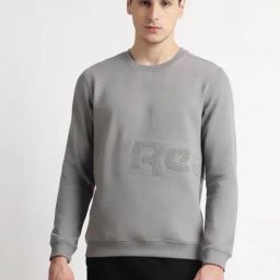 Reebok Grey Cotton Regular Fit Printed Sweatshirt-picture-6