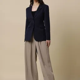 Allen Solly Navy Regular Fit Blazer image 4