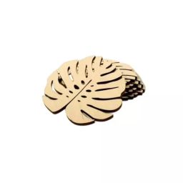 CHL Wooden Coasters for Tea Cups,Coffee Mugs and Glasses (Set of 6)-73