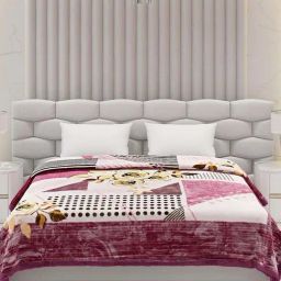 Monte Carlo Multicolor Polyester 800 GSM Double Bed Winter Blanket-image-50