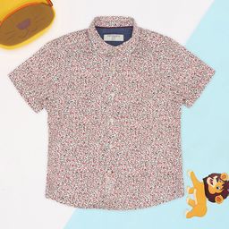 Pantaloons Junior Boys Floral Printed Party Shirt-image-85
