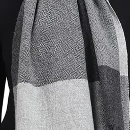 Monte Carlo Grey Color-Block Stole image 4