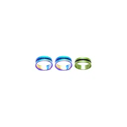 Dynamic Retail Global Set of 3 Rings for Men & Women, Multicolor-Green Alloy Ring ()-46