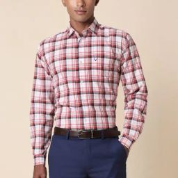 Allen Solly Multicolored Slim Fit Checks Shirt-image-36