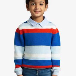 Ed-A-Mamma Boys Multi Cotton Striped Sweater-picture-40