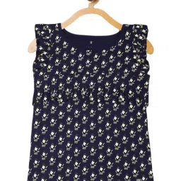 Elle Kids Blue Cotton Printed Top-image-50