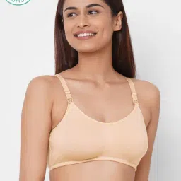 Inner Sense Beige Non Wired Non Padded Nursing Bra-picture-34