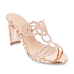 Princess by Metro Women's Rose Gold Ethnic Sandals-image-74
