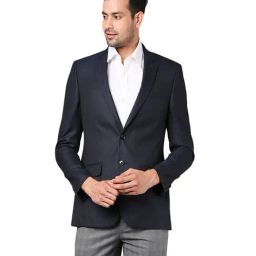 Raymond Navy Regular Fit Blazer-image-46