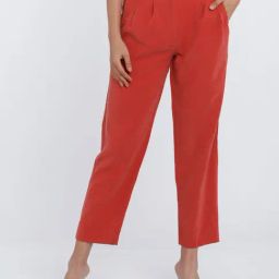 Zink London Red Regular Fit Trousers-image-33