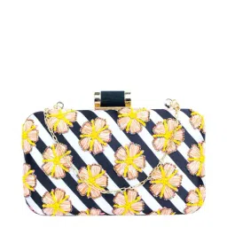 NR by Nidhi Rathi Black Fabric Clutch-image-83