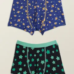 XY Life Kids Yellow & Black Printed Trunks (Pack of 2)-image-38