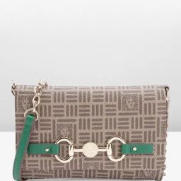 Anne Klein Brown & Green Printed Wallet for Women-24