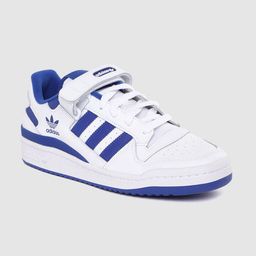 ADIDAS Originals Men White & Blue Forum Low RT Basics Leather Perforated Sneakers-picture-21
