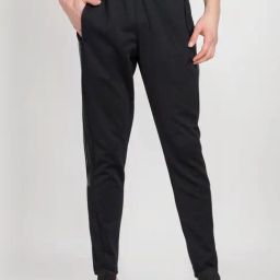 Adidas Black Regular Fit Sports Trackpants-picture-2