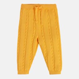 MINIKLUB Boys Yellow Self Design Joggers-image-75