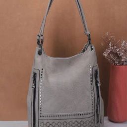 Mochi Grey Large Satchel-22
