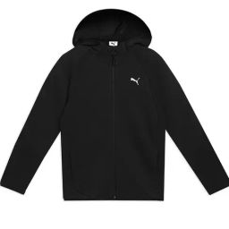 Puma Kids Black Printed Regular Fit Hoodie-image-58