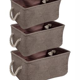 HOKIPO Set of 3 Brown Storage Organisers-image-2