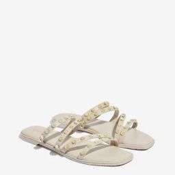 LUNA BLU by Westside Ivory Multi-Strap Slides-image-55
