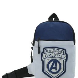 Bewakoof Marvel Avengers Grey & Blue Printed Medium Cross Body Bag-image-48