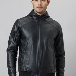 Being Human Black Regular Fit Hooded Jacket-picture-35
