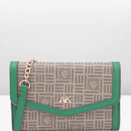 Anne Klein Green & Brown Printed Wallet for Women-27