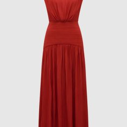 Forever New Ruby Red Regular Fit Textured Dress image 4