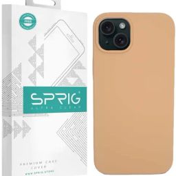 Sprig Liquid Silicone Back Cover for Apple iPhone 15 Plus (Gold)-image-87