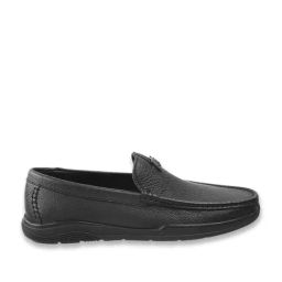 J.Fontini by Mochi Men's Black Formal Loafers-image-3