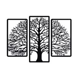 CHL Tree Art Wall Decor 3 Piece Metal Wall Hanging for Home and Office Decorations 300 g-image-7
