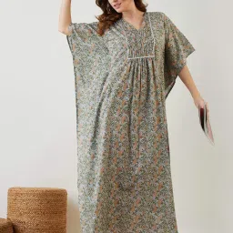 The Kaftan Company Black Printed Kaftan image 4