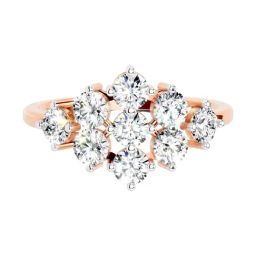 Sparkles Lab Grown Diamond 14k (585) Rose Gold Ring Women-picture-6