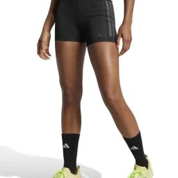 Adidas Black Fitted Sports Shorts-image-60