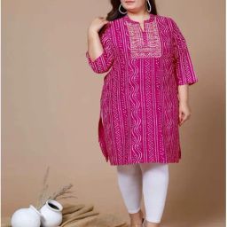 Miravan Pink Embroidered Straight Kurta-image-33