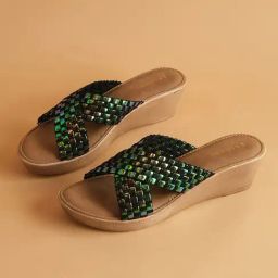 Eridani Women's Eliza Multi Cross Strap Wedges-image-3