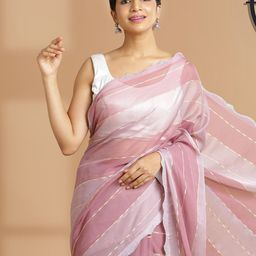 Kalyan Silks Striped Beads and Stones Saree-image-27