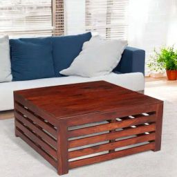 Ikiriya Kingsville Brown Sheesham Wood Contemporary Coffee Table in Honey Finish-image-94