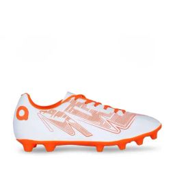 Aivin Men's First Kick White & Orange Football Shoes-image-16