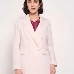 Annabelle By Pantaloons Cannoli CreamRegular Fit Blazer-image-86