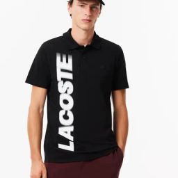 Lacoste Black Regular Fit Printed Polo T-Shirt-image-36