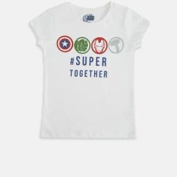 Pantaloons Junior White Printed T-Shirt-image-84