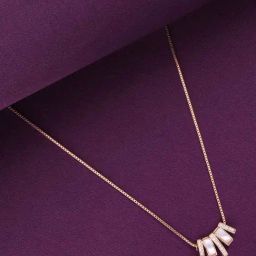 Kai Jewel Sterling Silver Rose Gold Radiant Mother of Pearl Crystal Necklace-image-39