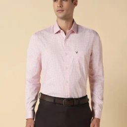 Allen Solly Pink Cotton Slim Fit Printed Shirt-picture-19