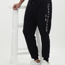 Tommy Hilfiger Desert Sky Cotton Regular Fit Solid Trackpant-picture-8