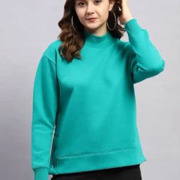 Rock.it Green Cotton Blend Solid Full Sleeve Sweatshirt-image-61
