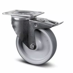 Tente Braked Swivel Castor Wheel, 100 Kg Capacity, 125 mm Wheel, 8377 PJD 125/32 P62-image-62