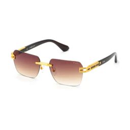 Irus Brown Rectangular Sunglasses For Men-image-15